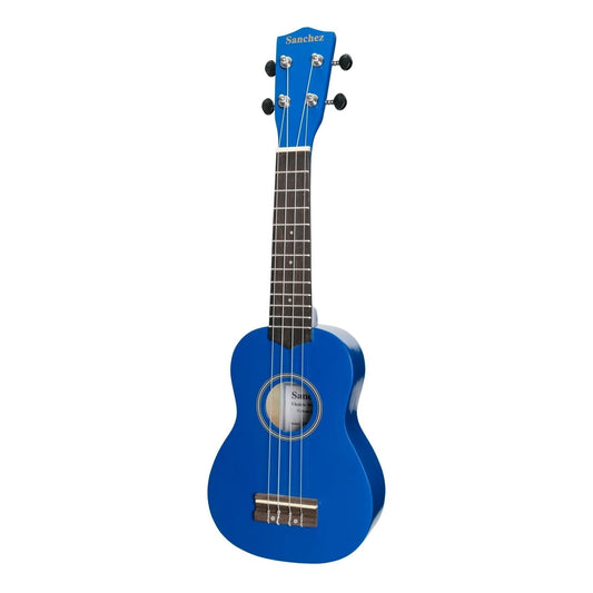 Sanchez Colour Series Soprano Ukulele - Dark Blue with Gig Bag