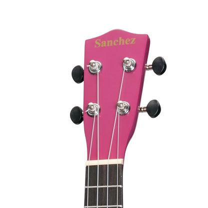 Sanchez Colour Series Soprano Ukulele in Purple with Gig Bag — view 6