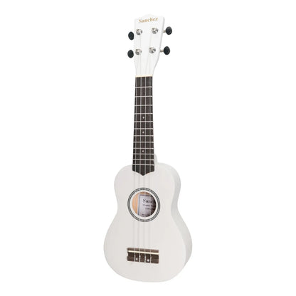 Sanchez Colour Series Soprano Ukulele White with Gig Bag