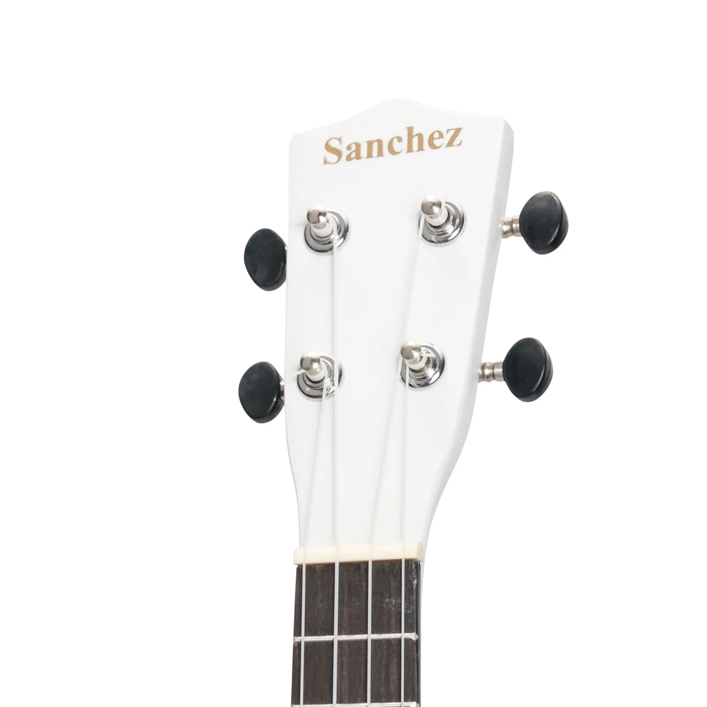 Sanchez Colour Series Soprano Ukulele White with Gig Bag — view 6