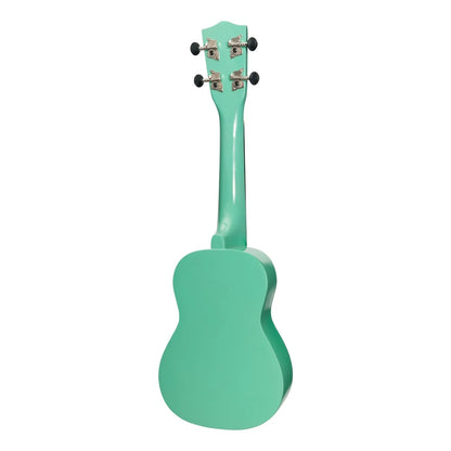 Sanchez Colourburst Series Soprano Ukulele - Greenburst with Gig Bag — view 2