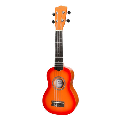 Sanchez Colourburst Series Soprano Ukulele - Orangeburst with Gig Bag