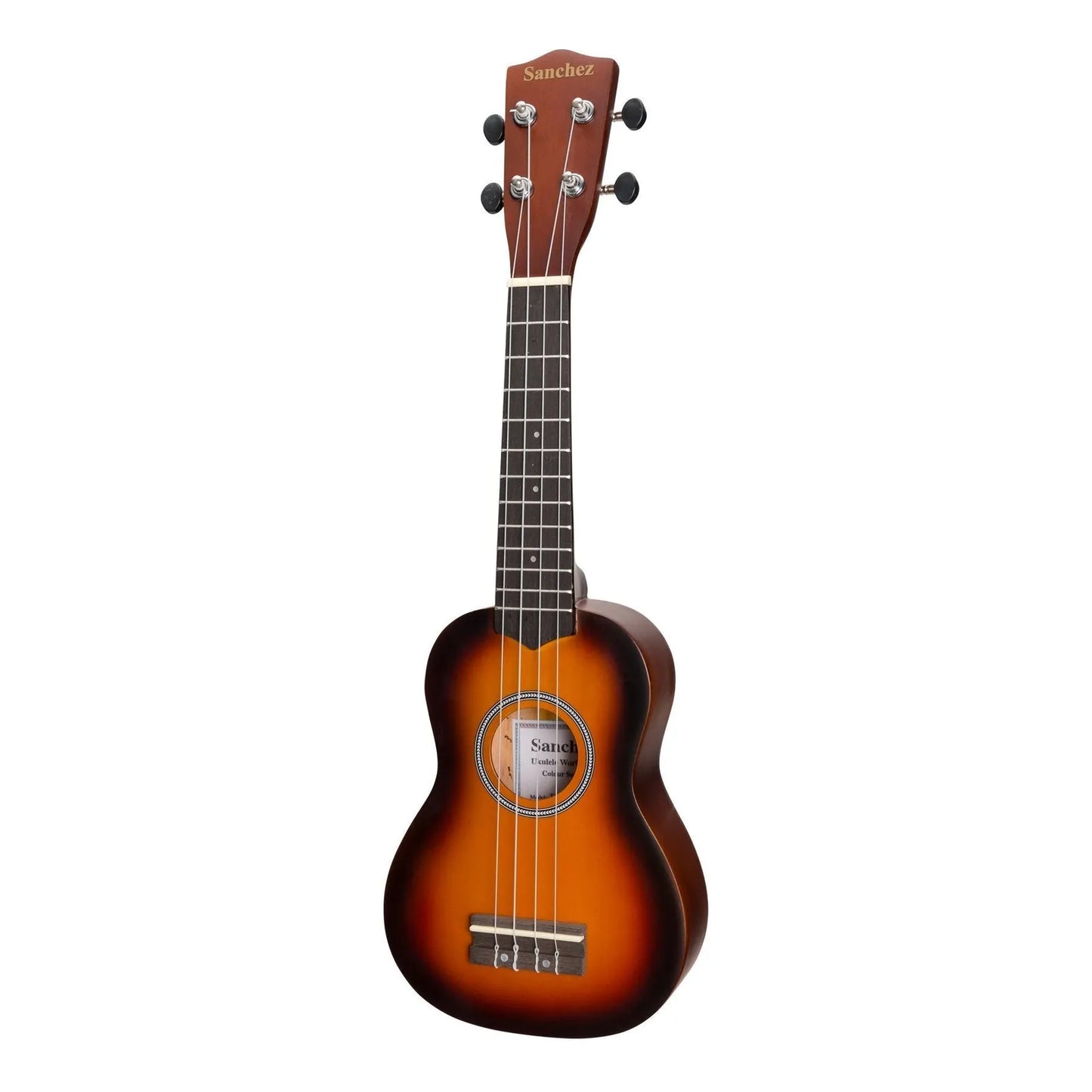 Sanchez Colourburst Series Soprano Ukulele with Gig Bag - Old Vintageburst