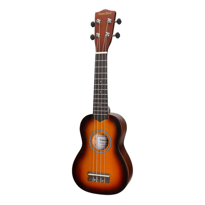 Sanchez Colourburst Series Soprano Ukulele with Gig Bag - Old Vintageburst