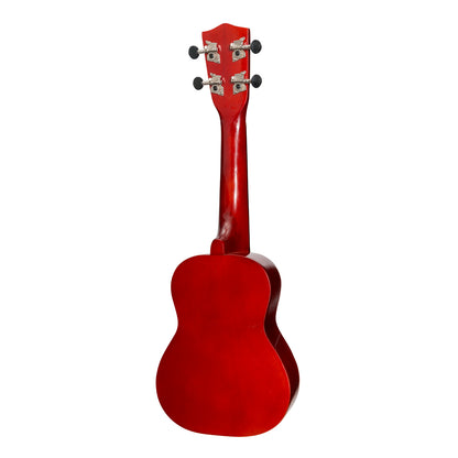 Sanchez Colourburst Series Soprano Ukulele Redburst with Gig Bag — view 2