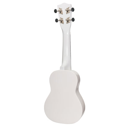 Sanchez Colourburst Series Soprano Ukulele - White with Gig Bag — view 2