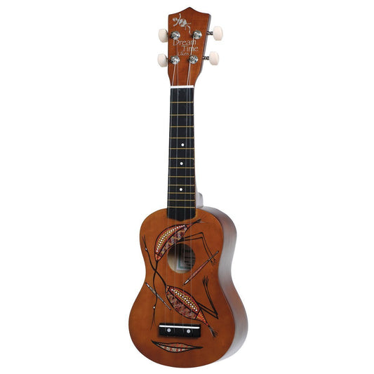 Sanchez 'Dreamtime' Aboriginal Soprano Ukulele (Brolga Birds)