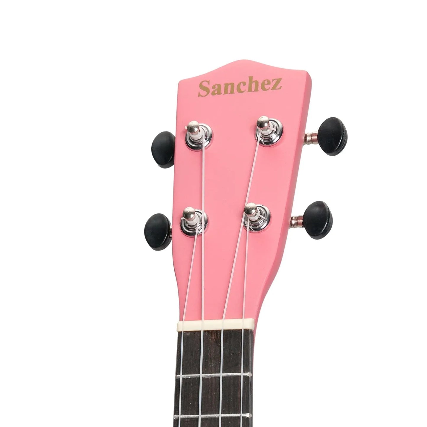 Sanchez Friendly Folk Soprano Ukulele Pink/Teddy with Gig Bag — view 6