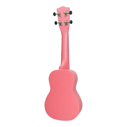 Sanchez Friendly Folk Soprano Ukulele Pink/Teddy with Gig Bag — view 2