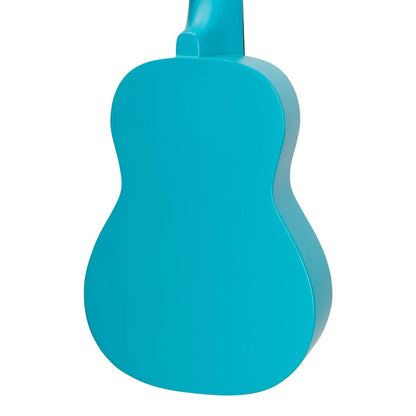 Sanchez Friendly Folk Soprano Ukulele Blue with Balloon Bear Design and Gig Bag — view 5