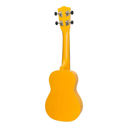 Sanchez Friendly Folk Soprano Ukulele Yellow Hippy with Gig Bag — view 2