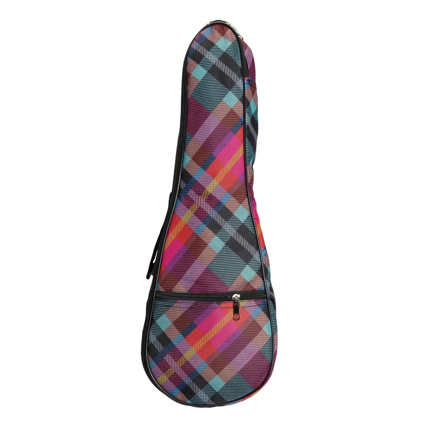 Sanchez Padded Soprano Ukulele Gig Bag - Tartan Pattern, Water Resistant, Fits C20 & CB20