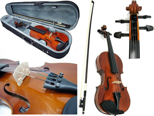 Valencia Viola 15 Inch Size Pack Case, Bow and Rosin