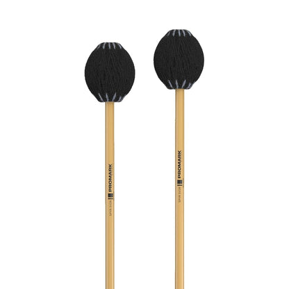 Promark SPYR SV3R Hard Vibraphone Mallets - 1 Pair, Birch Shaft, Synthetic Rubber Core, Cord-Wrapped, 16.5" Length, 1.37" Head Diameter