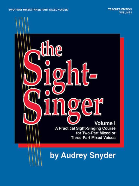 Sight Singer BK 1 2 or 3 Pt Mixed Teacher Edition Vocal Sheet Music