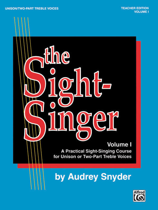 Sight Singer BK 1 Unis or 2pt Treble Teacher Edition Vocal Sheet Music