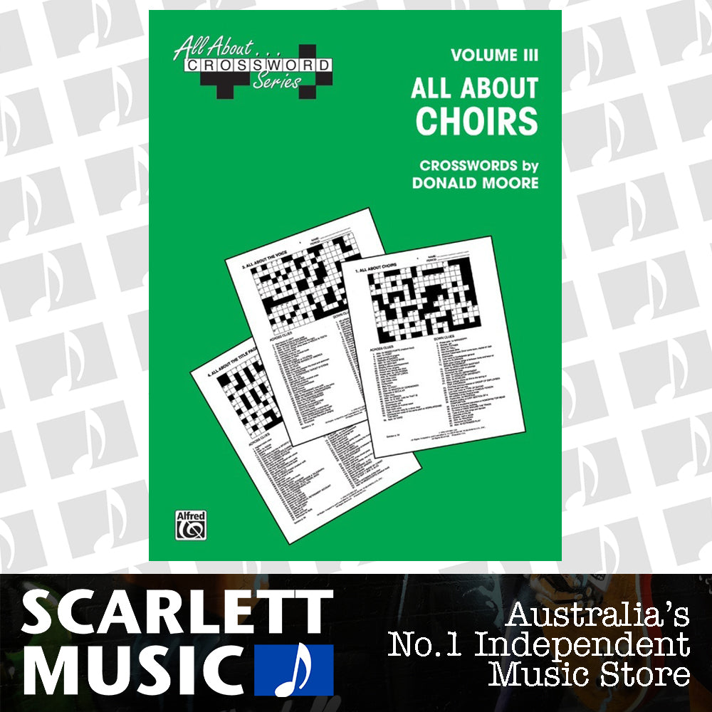 All About Choirs Crosswords Choral Sheet Music — view 2