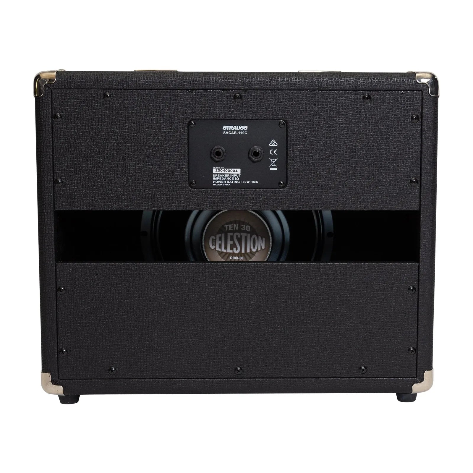 Strauss 1x10 30W Open Back Speaker Cabinet SVCAB-110C-BLK — view 2