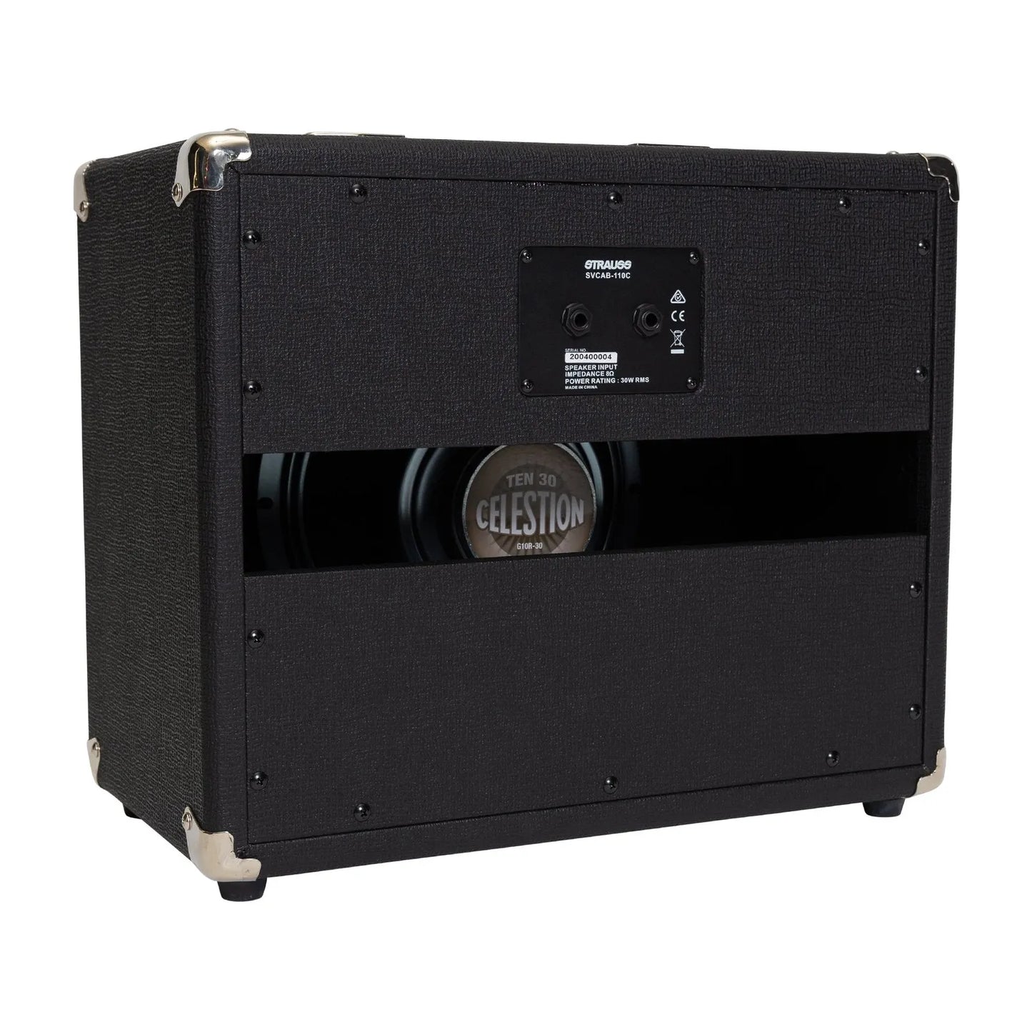 Strauss 1x10 30W Open Back Speaker Cabinet SVCAB-110C-BLK — view 4
