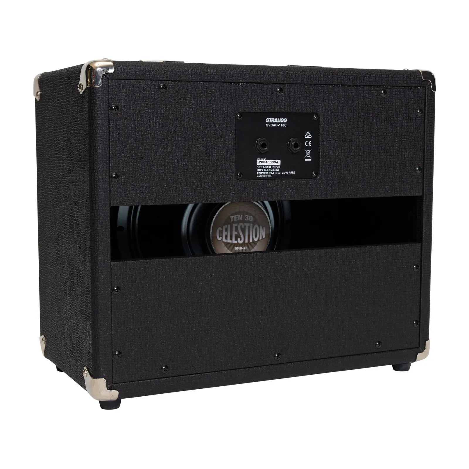 Strauss 1x10 30W Open Back Speaker Cabinet SVCAB-110C-BLK — view 4