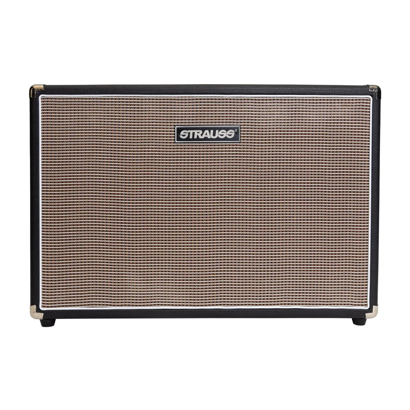 Strauss 2x12 100W Open Back Speaker Cabinet Black SVCAB-212E-BLK