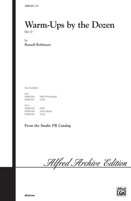 Warm Ups by the Dozen Set 1 SATB Choral Sheet Music