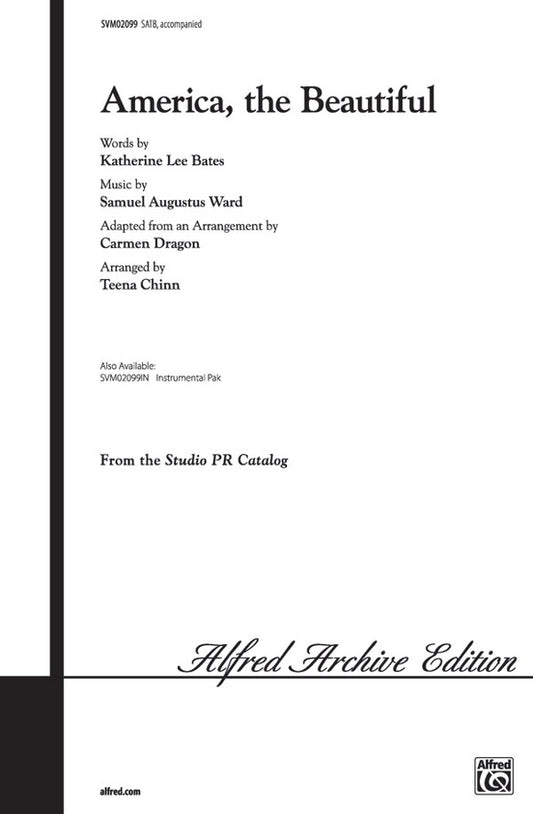 America the Beautiful SATB Choral Arrangement by Chinn