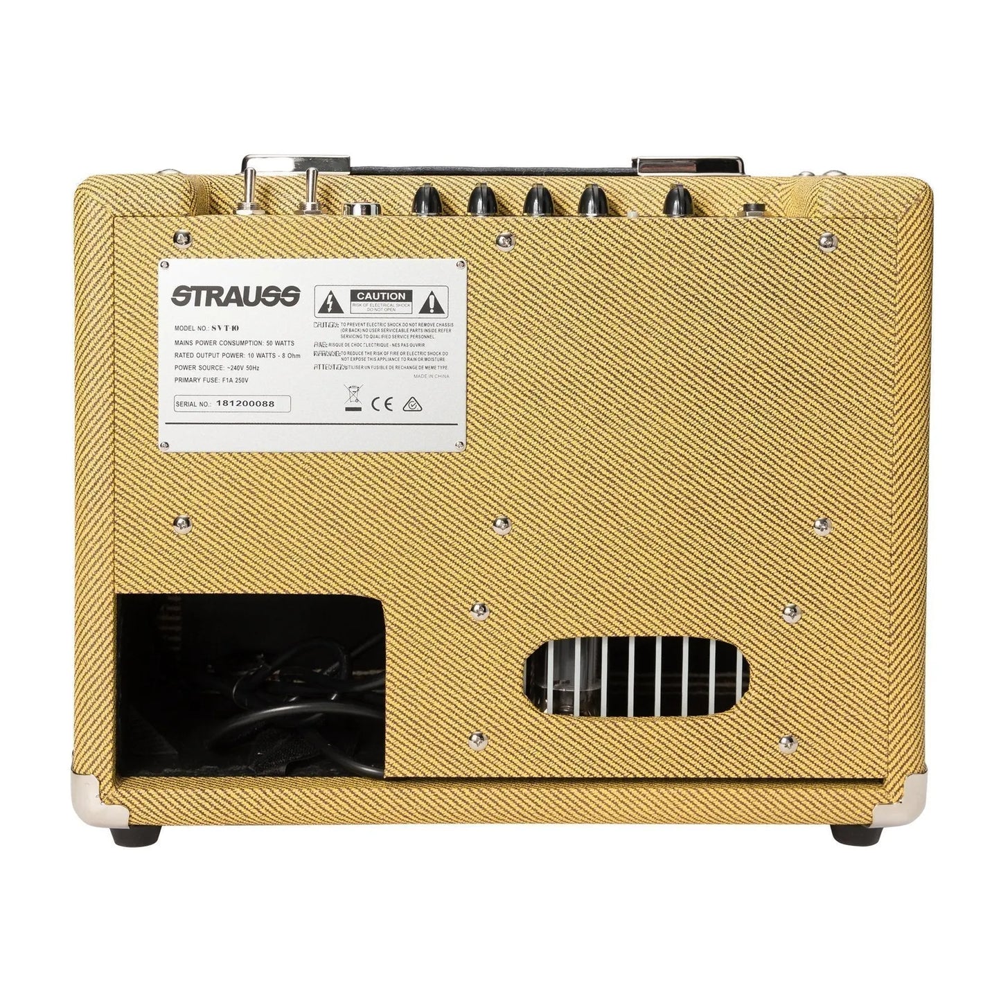 Strauss SVT-10 10 Watt Tweed Combo Valve Amplifier — view 2