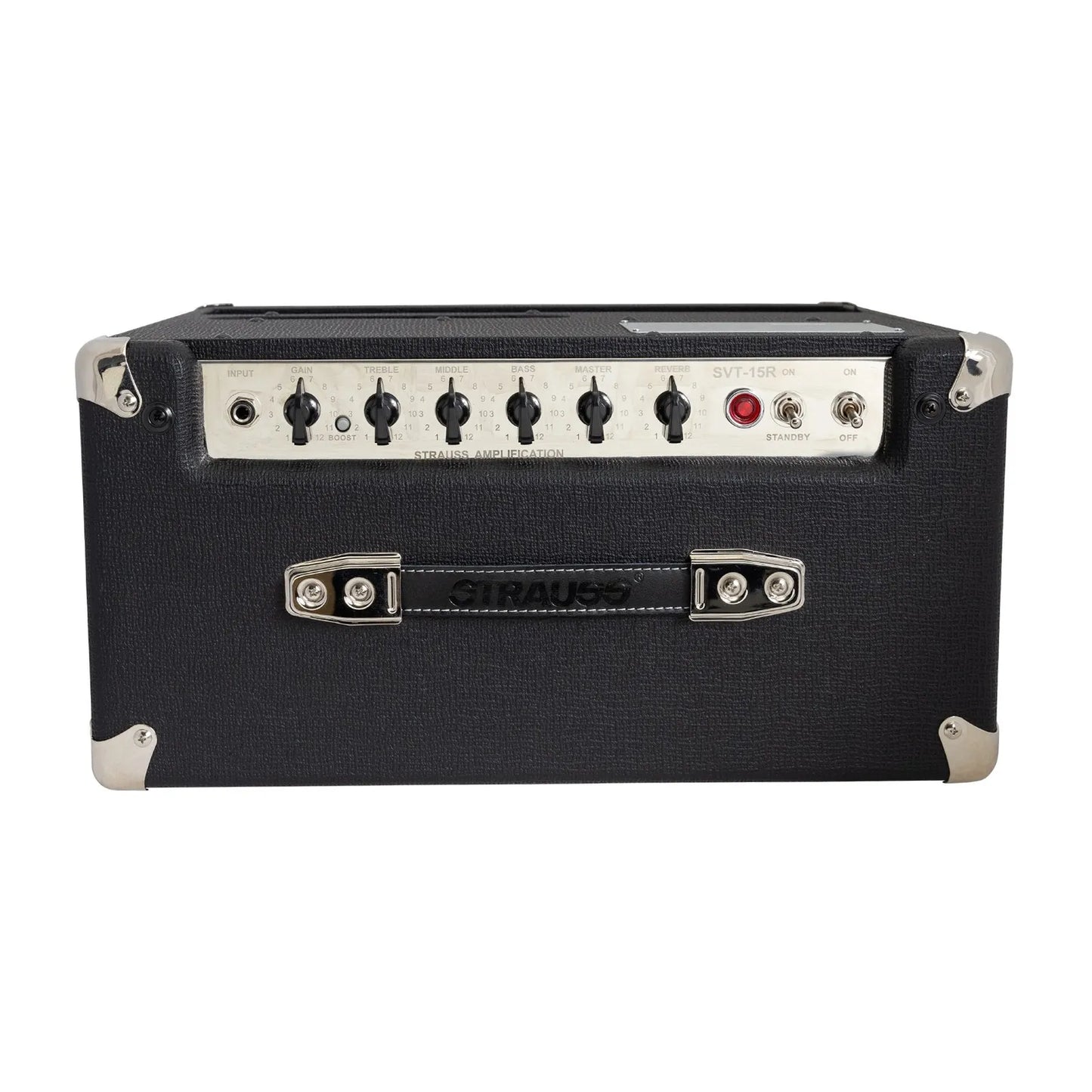 Strauss SVT-15R 15 Watt Combo Valve Amplifier with Reverb, 1x10 Cabinet, Black — view 4
