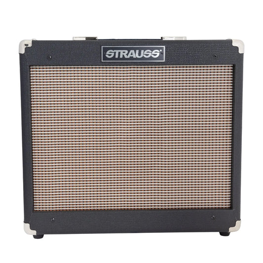 Strauss SVT-15R 15 Watt Combo Valve Amplifier with Reverb, 1x10 Cabinet, Black