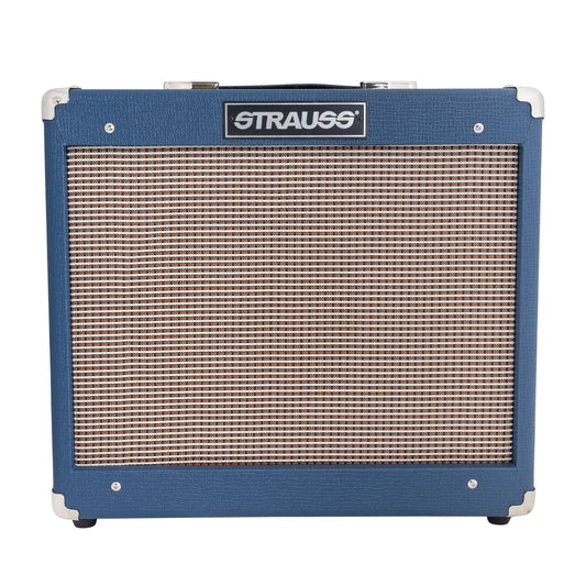 Strauss SVT-15R 15 Watt Valve Combo Amplifier with Reverb (Blue)
