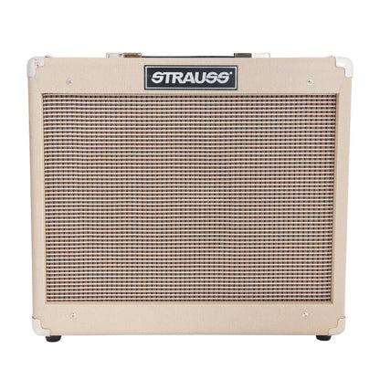 Strauss SVT-15R 15 Watt Combo Valve Amplifier with Reverb, Cream