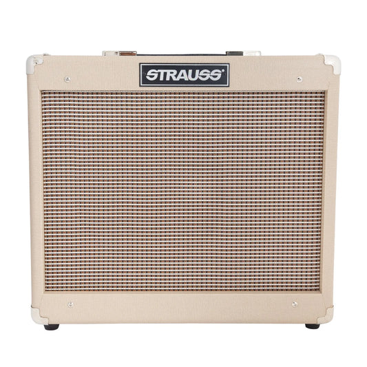 Strauss SVT-15R 15 Watt Combo Valve Amplifier with Reverb, Cream