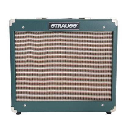 Strauss SVT-15R 15 Watt Green Combo Valve Amplifier with Reverb