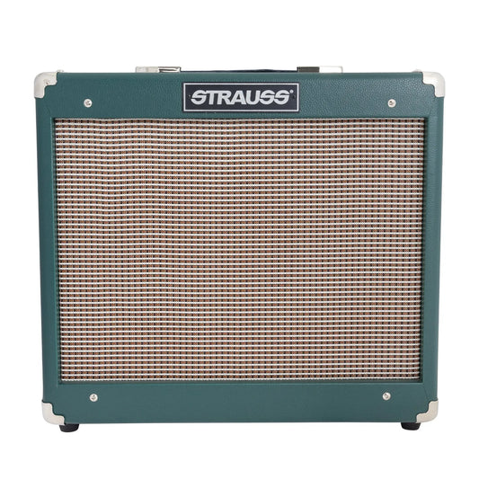 Strauss SVT-15R 15 Watt Green Combo Valve Amplifier with Reverb