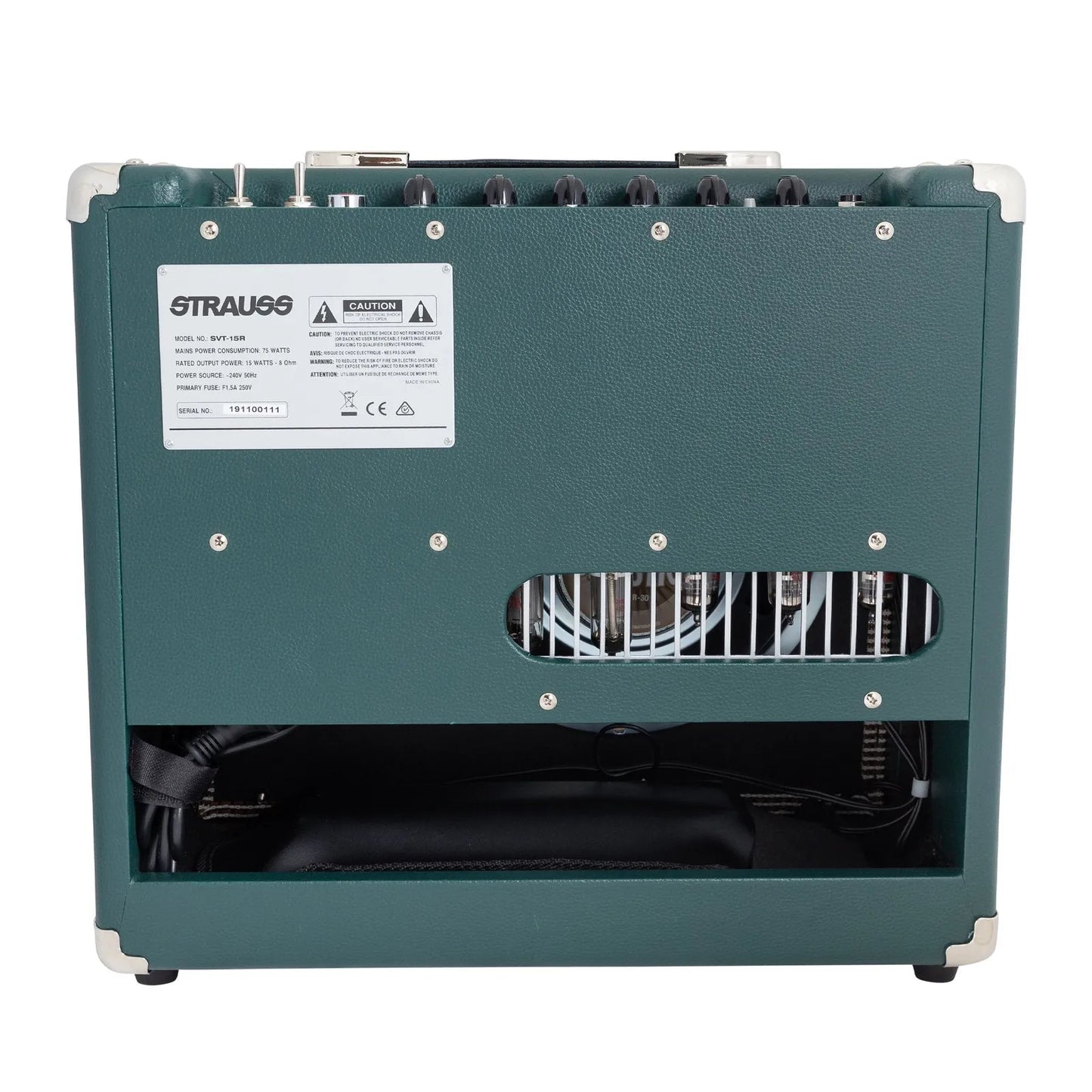 Strauss SVT-15R 15 Watt Green Combo Valve Amplifier with Reverb — view 2