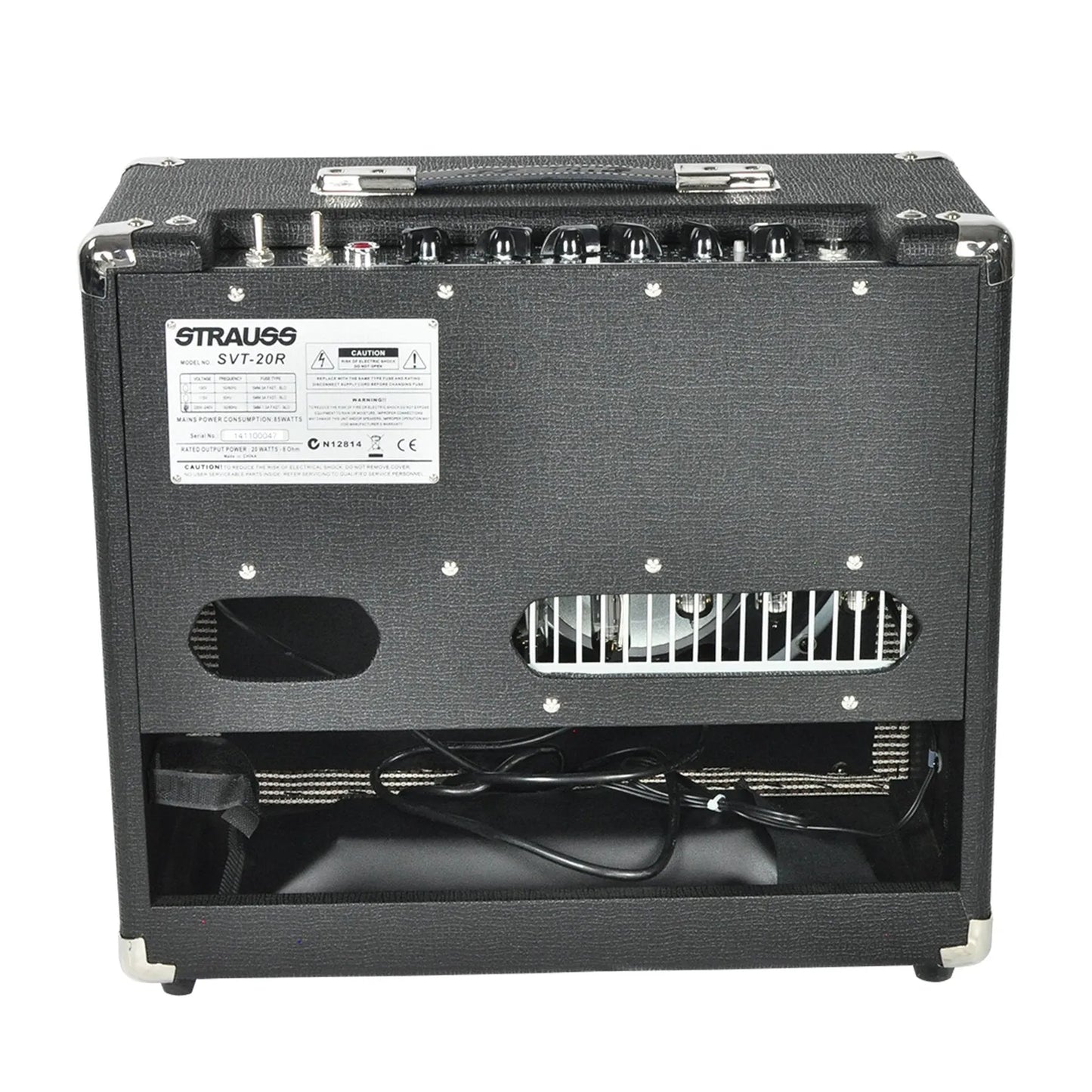 Strauss SVT-20R 20W Combo Valve Amplifier with Reverb, 1x12 Speaker, Black — view 2