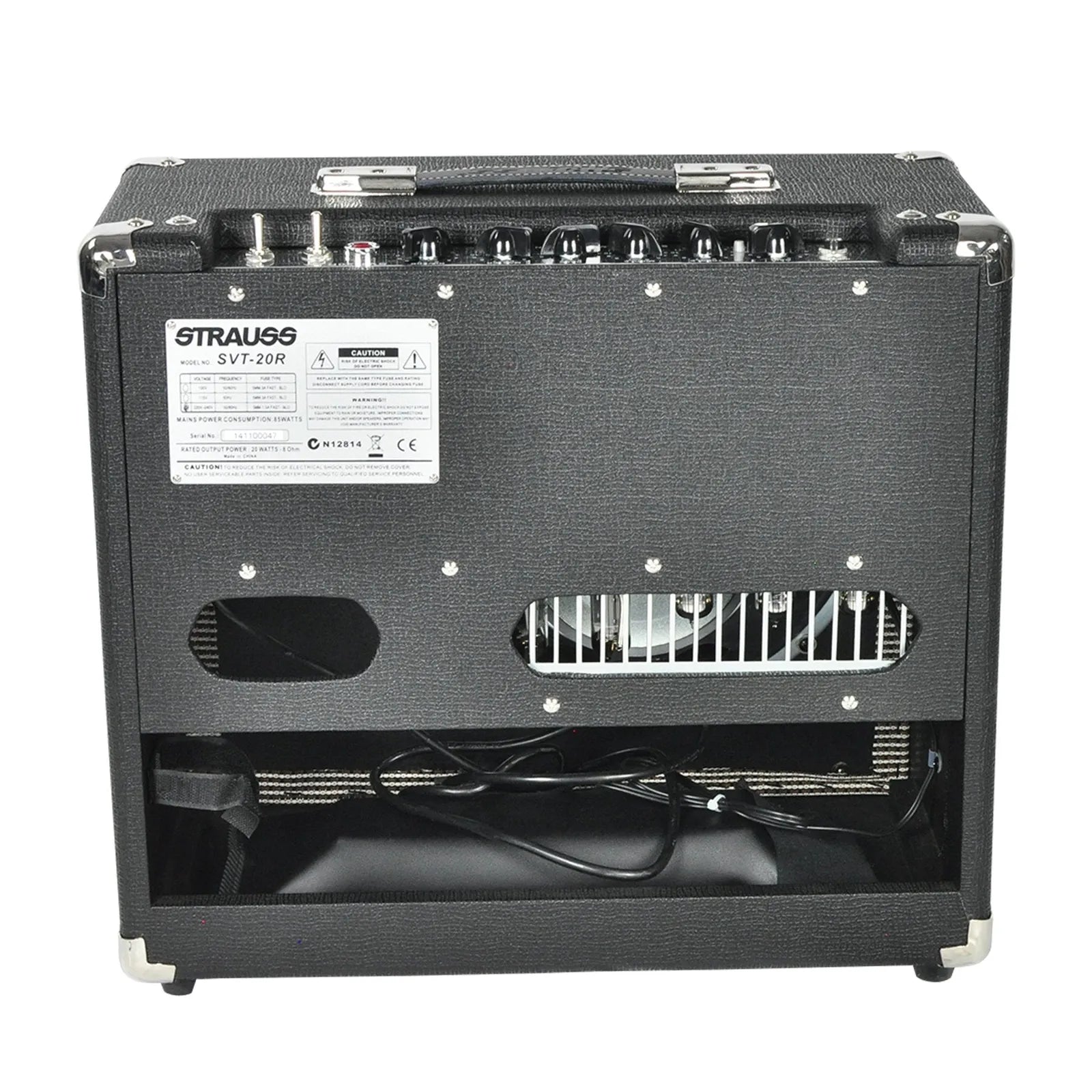 Strauss SVT-20R 20W Combo Valve Amplifier with Reverb, 1x12 Speaker, Black — view 2