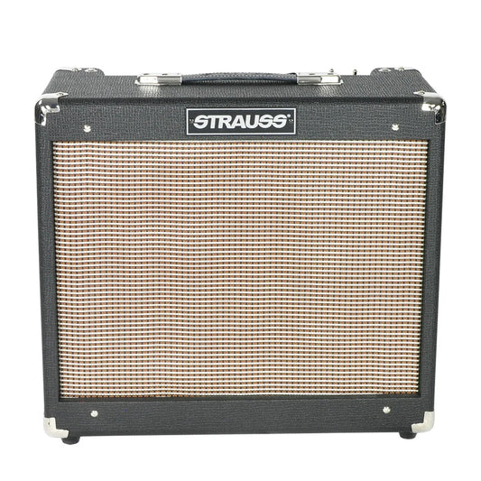 Strauss SVT-20R 20W Combo Valve Amplifier with Reverb, 1x12 Speaker, Black