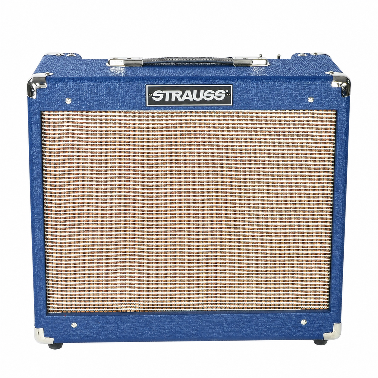 Strauss SVT-20R 20 Watt Combo Valve Amplifier with Reverb, Blue, 1x12 Cabinet, Celestion Speaker, Spring Reverb, Boost Switch