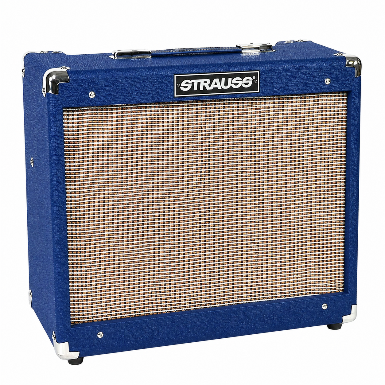Strauss SVT-20R 20 Watt Combo Valve Amplifier with Reverb, Blue, 1x12 Cabinet, Celestion Speaker, Spring Reverb, Boost Switch — view 2