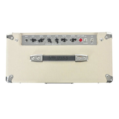 Strauss SVT-20R 20W Cream Combo Valve Amplifier with Reverb, 1x12 Speaker, Spring Reverb, Electro-Harmonix Tubes, Footswitchable Boost — view 4