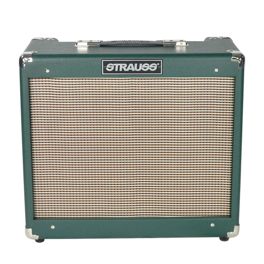 Strauss SVT-20R 20W Green Combo Valve Amplifier with Reverb, 1x12 Celestion Speaker, Spring Reverb, Footswitchable Boost