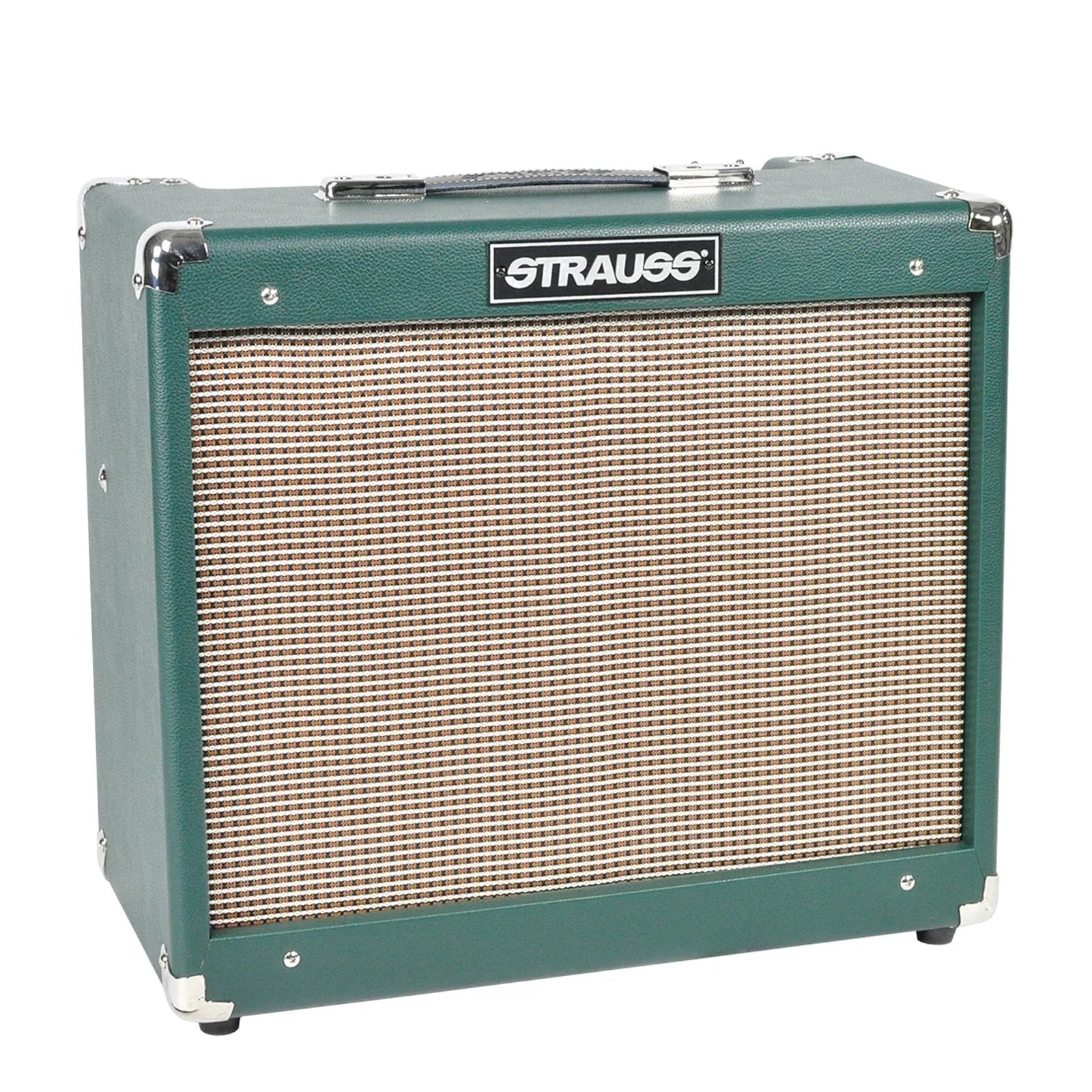Strauss SVT-20R 20W Green Combo Valve Amplifier with Reverb, 1x12 Celestion Speaker, Spring Reverb, Footswitchable Boost — view 3