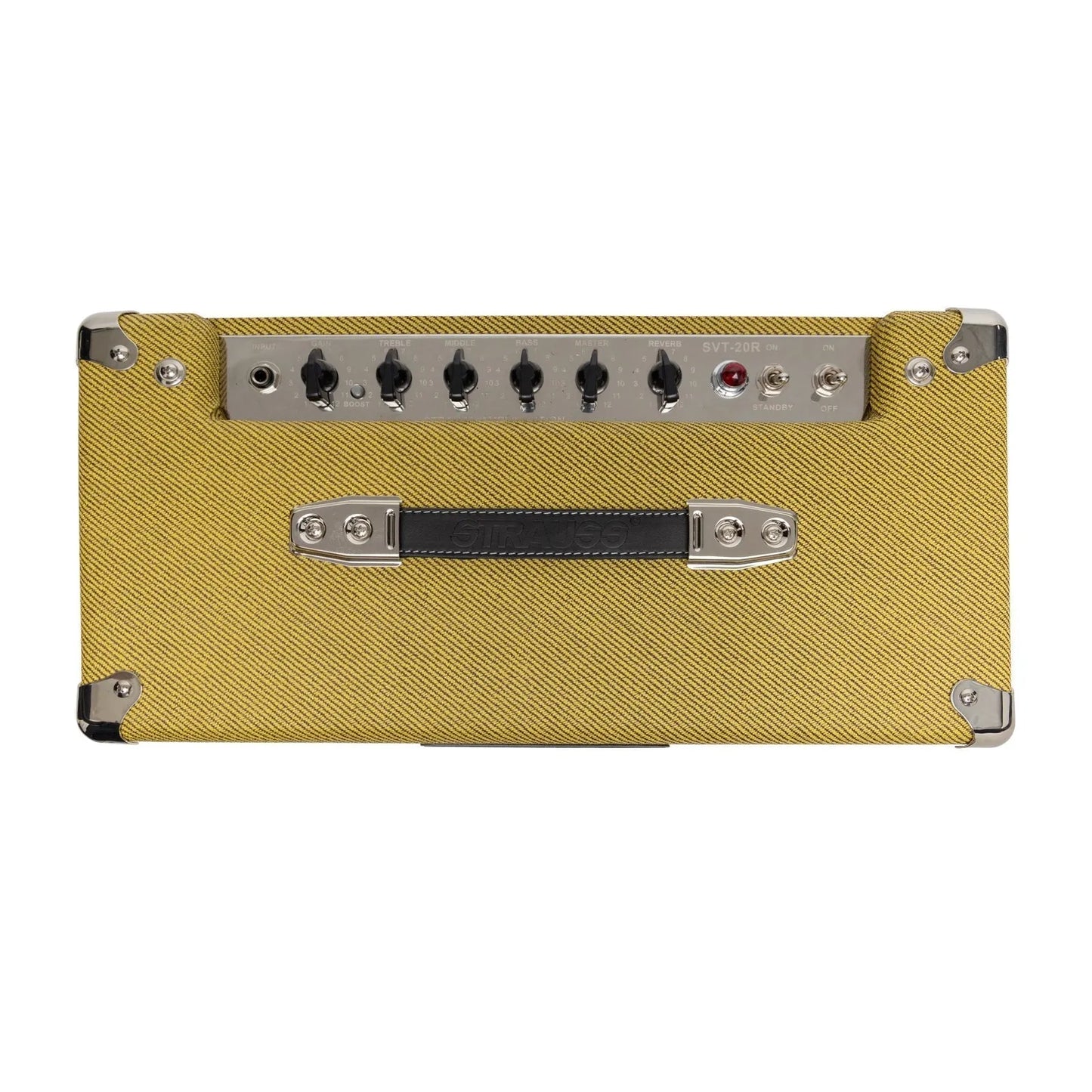 Strauss SVT-20R 20 Watt Valve Combo Amplifier with Reverb - Tweed, 1x12 Speaker, Celestion Seventy 80, Footswitchable, 16.2kg — view 4