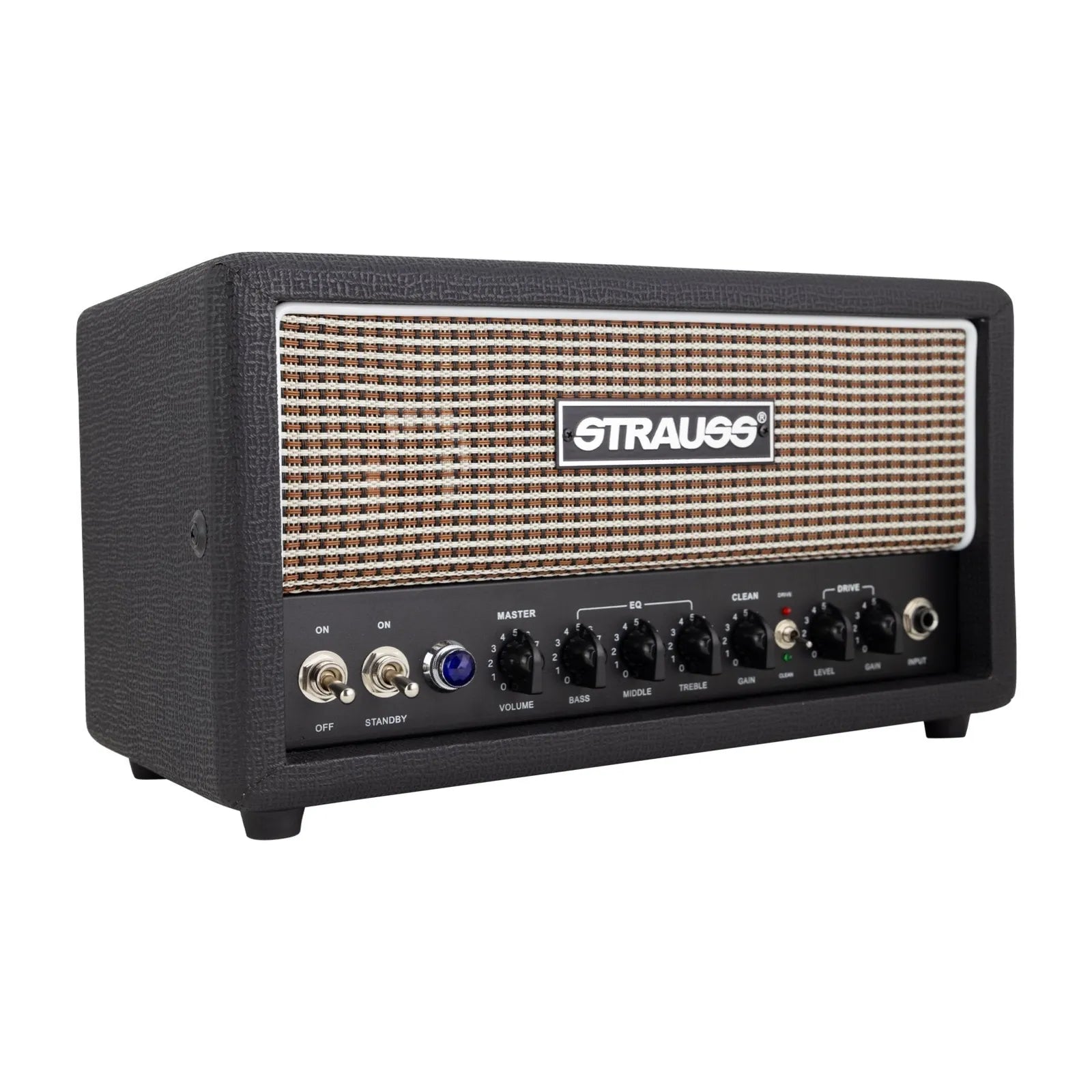Strauss SVT-H20C2 20/5 Watt Valve Twin Channel Amplifier Head Black — view 3