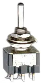 Ams Switch Mini 3 Way ON/OFF/ON 6 Pole Chrome Foot Switch
