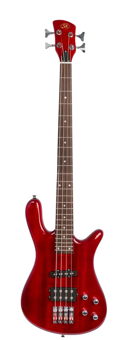 Essex BASS Guitar Mahogany Neck Thru Transparent Wine Red — view 2