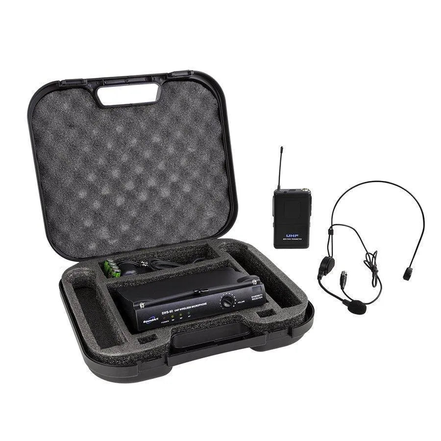 SoundArt SWS-90-BP Wireless Microphone System with Lapel and Headset Mics