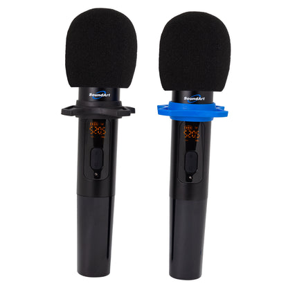 SoundArt SWS-D2 Dual Wireless Microphone System with Receiver and Accessories — view 2